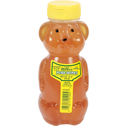 Raw Clover Honey Squeeze Bear 12 oz - Honey