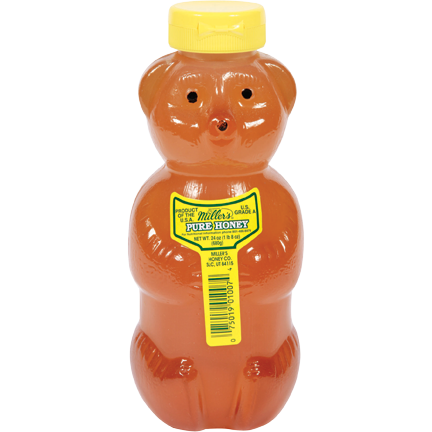 Raw Clover Honey Squeeze Bear 24 oz - Honey