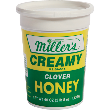 Raw Creamy Clover Honey Tub 40 oz - Honey