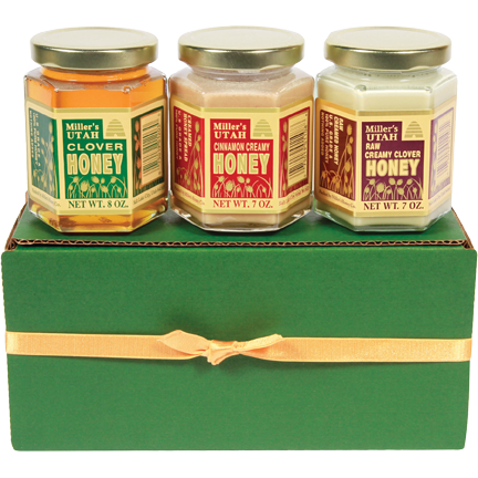Utah Hexagon Jar Gift Pack - 8oz Jars - Honey